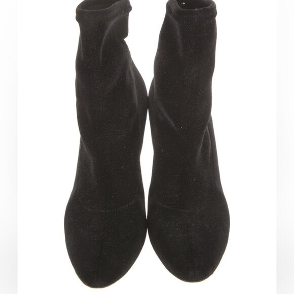 Giuseppe Zanotti Bimba Franklin Velvet Glitter Ankle Boots size 7.5 37 1/2 - Picture 3 of 7